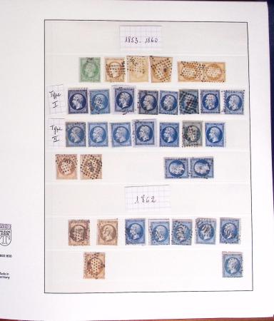 1849-2000, Collection de France obl, avec N°1 en 2ex.,