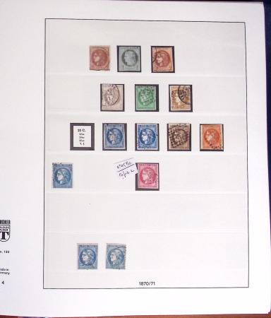 1849-2000, Collection de France obl, avec N°1 en 2ex.,