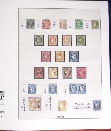 1849-2000, Collection de France obl, avec N°1 en 2ex.,