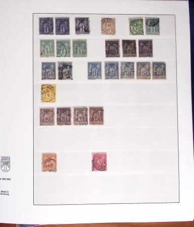 1849-2000, Collection de France obl, avec N°1 en 2ex.,