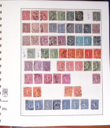 1849-2000, Collection de France obl, avec N°1 en 2ex.,