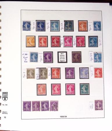 1849-2000, Collection de France obl, avec N°1 en 2ex.,