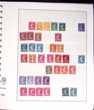 1849-2000, Collection de France obl, avec N°1 en 2ex.,