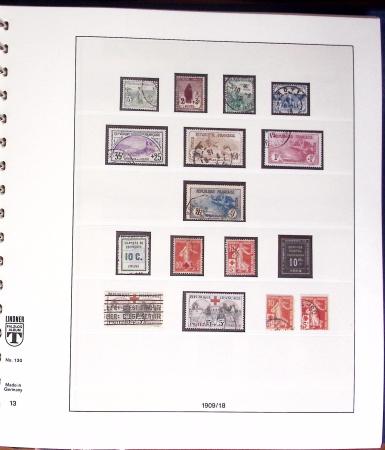 1849-2000, Collection de France obl, avec N°1 en 2ex.,