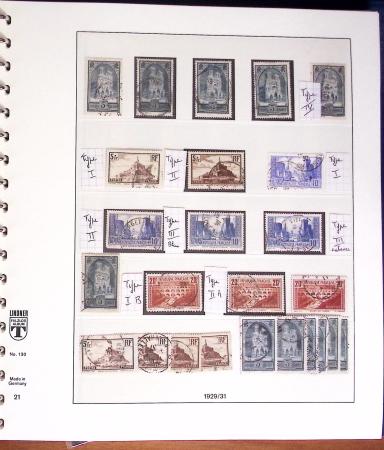 1849-2000, Collection de France obl, avec N°1 en 2ex.,