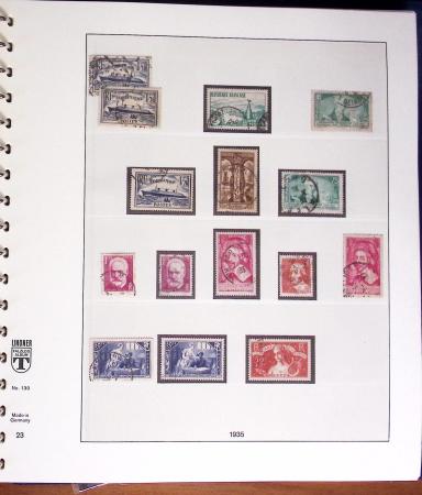 1849-2000, Collection de France obl, avec N°1 en 2ex.,