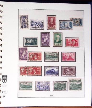 1849-2000, Collection de France obl, avec N°1 en 2ex.,