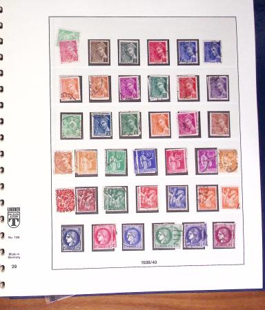 1849-2000, Collection de France obl, avec N°1 en 2ex.,