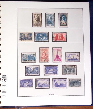 1849-2000, Collection de France obl, avec N°1 en 2ex.,