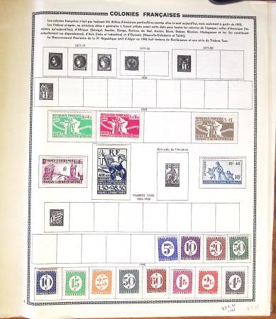 1849-2010, Collection du Monde dont : Colonies, Andorre,