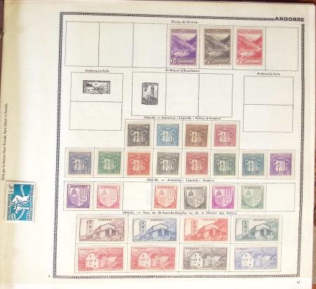 1849-2010, Collection du Monde dont : Colonies, Andorre,