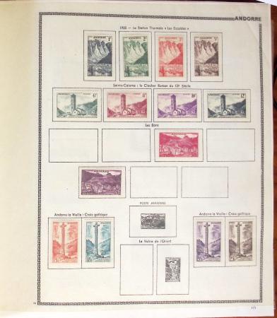 1849-2010, Collection du Monde dont : Colonies, Andorre,