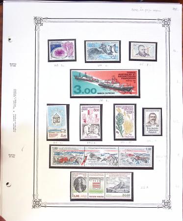 1955-97 Collection des TAAF, poste et PA, en neuf sans