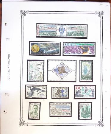 1955-97 Collection des TAAF, poste et PA, en neuf sans