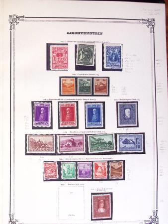 1912-88 Two collections of Liechtenstein in albums,