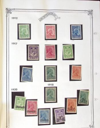 1912-88 Two collections of Liechtenstein in albums,