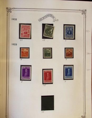 1912-88 Two collections of Liechtenstein in albums,