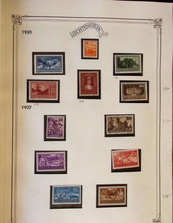1912-88 Two collections of Liechtenstein in albums,