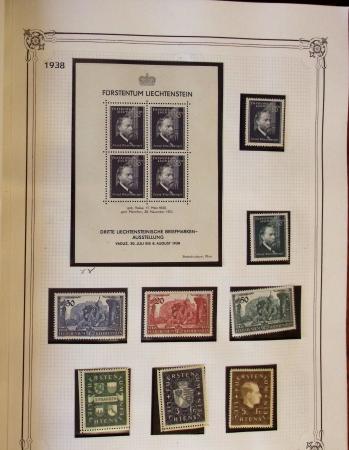 1912-88 Two collections of Liechtenstein in albums,