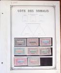 1892-1947 Ensemble avec timbres d'Obock et Cotes des