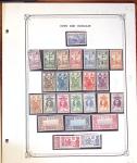 1892-1947 Ensemble avec timbres d'Obock et Cotes des