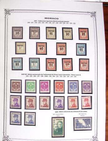 1922-2020 Collection de Monaco en 3 albums avec BF