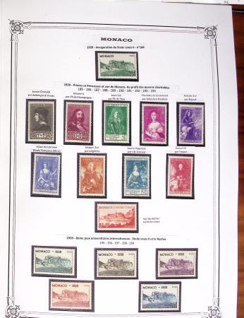 1922-2020 Collection de Monaco en 3 albums avec BF