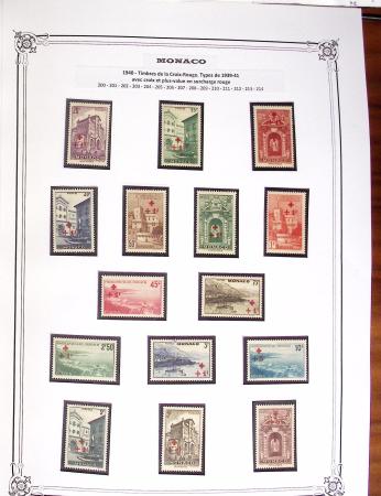 1922-2020 Collection de Monaco en 3 albums avec BF