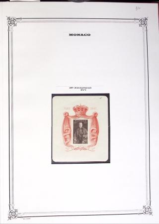 1922-2020 Collection de Monaco en 3 albums avec BF