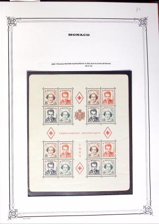 1922-2020 Collection de Monaco en 3 albums avec BF