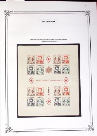 1922-2020 Collection de Monaco en 3 albums avec BF
