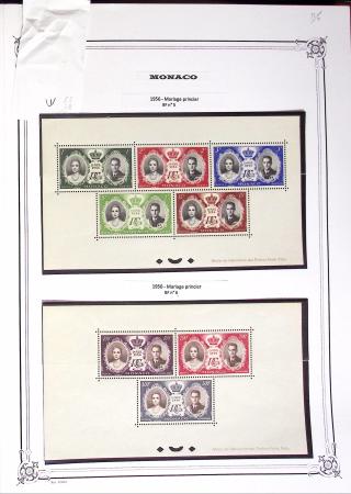 1922-2020 Collection de Monaco en 3 albums avec BF
