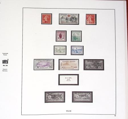 1849-2020, Belle collection de France en 14 classeurs,