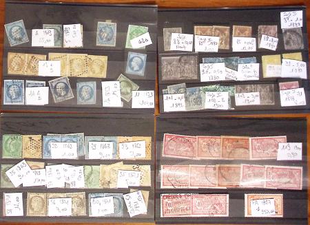 1849-1990 Ensemble d'une collection de France avec