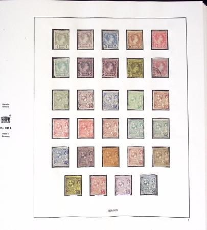 1891-2019, Collection de Monaco en 7 classeurs, commençant