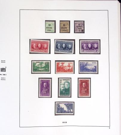 1891-2019, Collection de Monaco en 7 classeurs, commençant