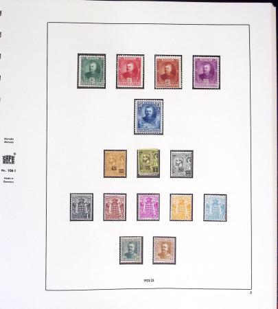 1891-2019, Collection de Monaco en 7 classeurs, commençant