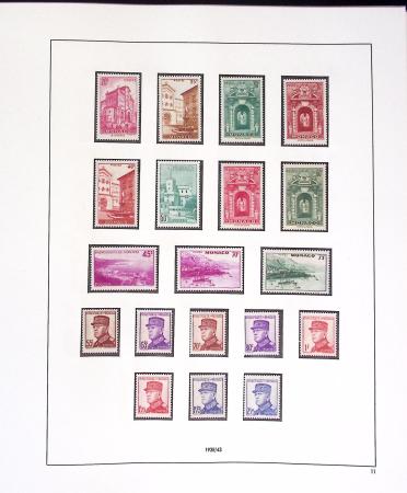 1891-2019, Collection de Monaco en 7 classeurs, commençant