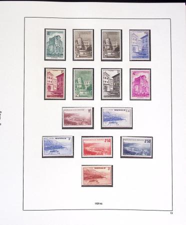 1891-2019, Collection de Monaco en 7 classeurs, commençant