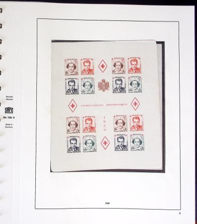 1891-2019, Collection de Monaco en 7 classeurs, commençant