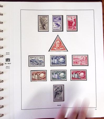 1891-2019, Collection de Monaco en 7 classeurs, commençant