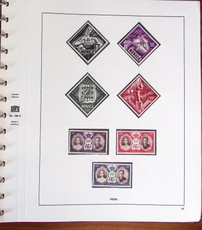 1891-2019, Collection de Monaco en 7 classeurs, commençant