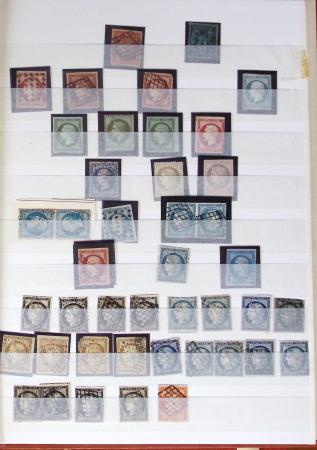 1849-1877, Lot de France classique, en quantité multiples,