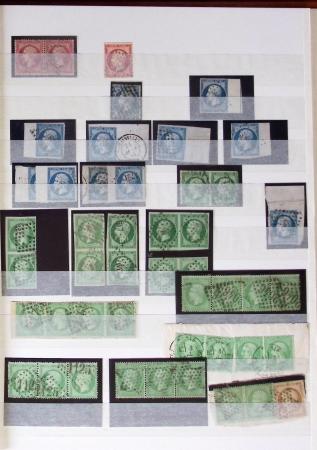 1849-1877, Lot de France classique, en quantité multiples,