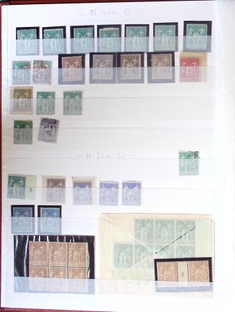 1849-1877, Lot de France classique, en quantité multiples,