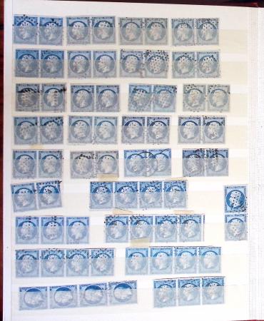 1849-1877, Lot de France classique, en quantité multiples,