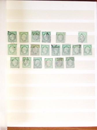 1849-1877, Lot de France classique, en quantité multiples,