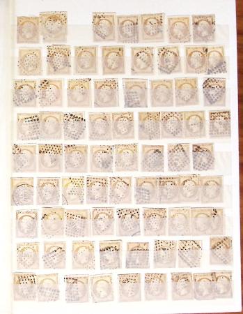 1849-1877, Lot de France classique, en quantité multiples,