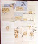 1849-1877, Lot de France classique, en quantité multiples,