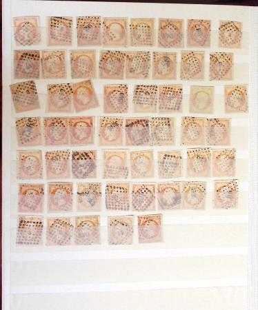 1849-1877, Lot de France classique, en quantité multiples,